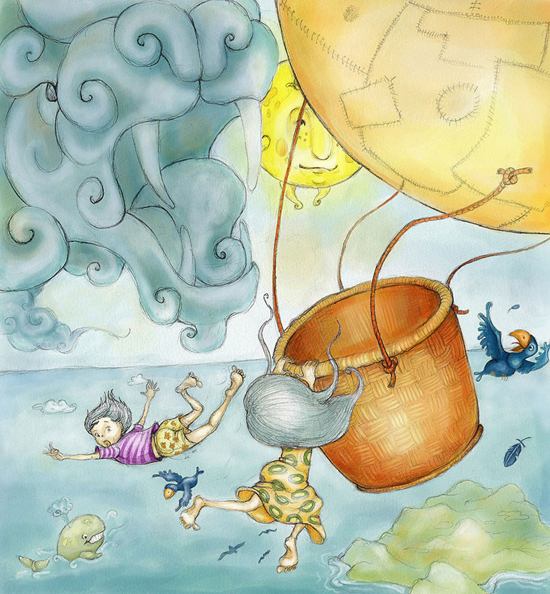 Illusztrációk Andri Snaer Magnason A kékbolygó története című könyvéhez